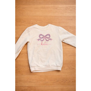 Blanks‎ Boutique Girls Sweatshirt Katie Embroidered Bow Size 6